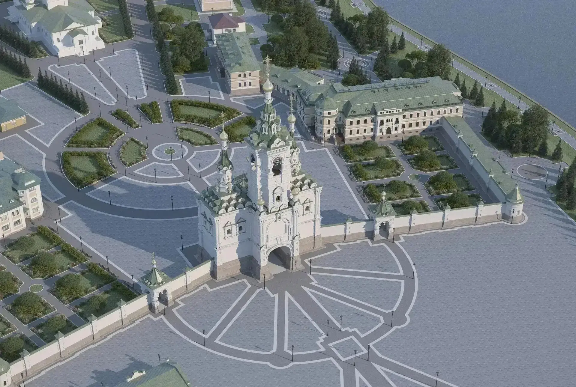 ⛪️ В Серафимо-Дивеевском монастыре построят 62-метровые Святые врата со звонницей и над...