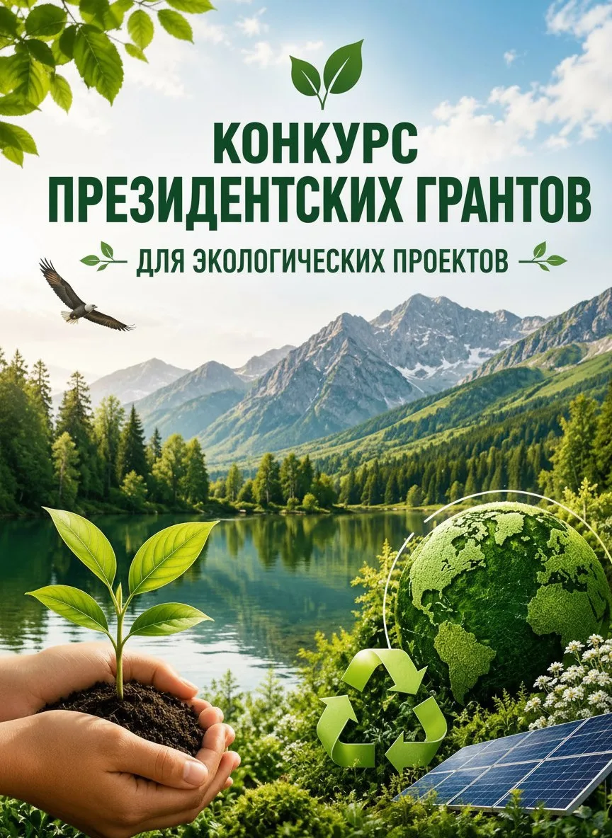 🌿 СТАРТУЕТ КОНКУРС ПРЕЗИДЕНТСКИХ ГРАНТОВ ДЛЯ ЭКОЛОГИЧЕСКИХ ПРОЕКТОВ!