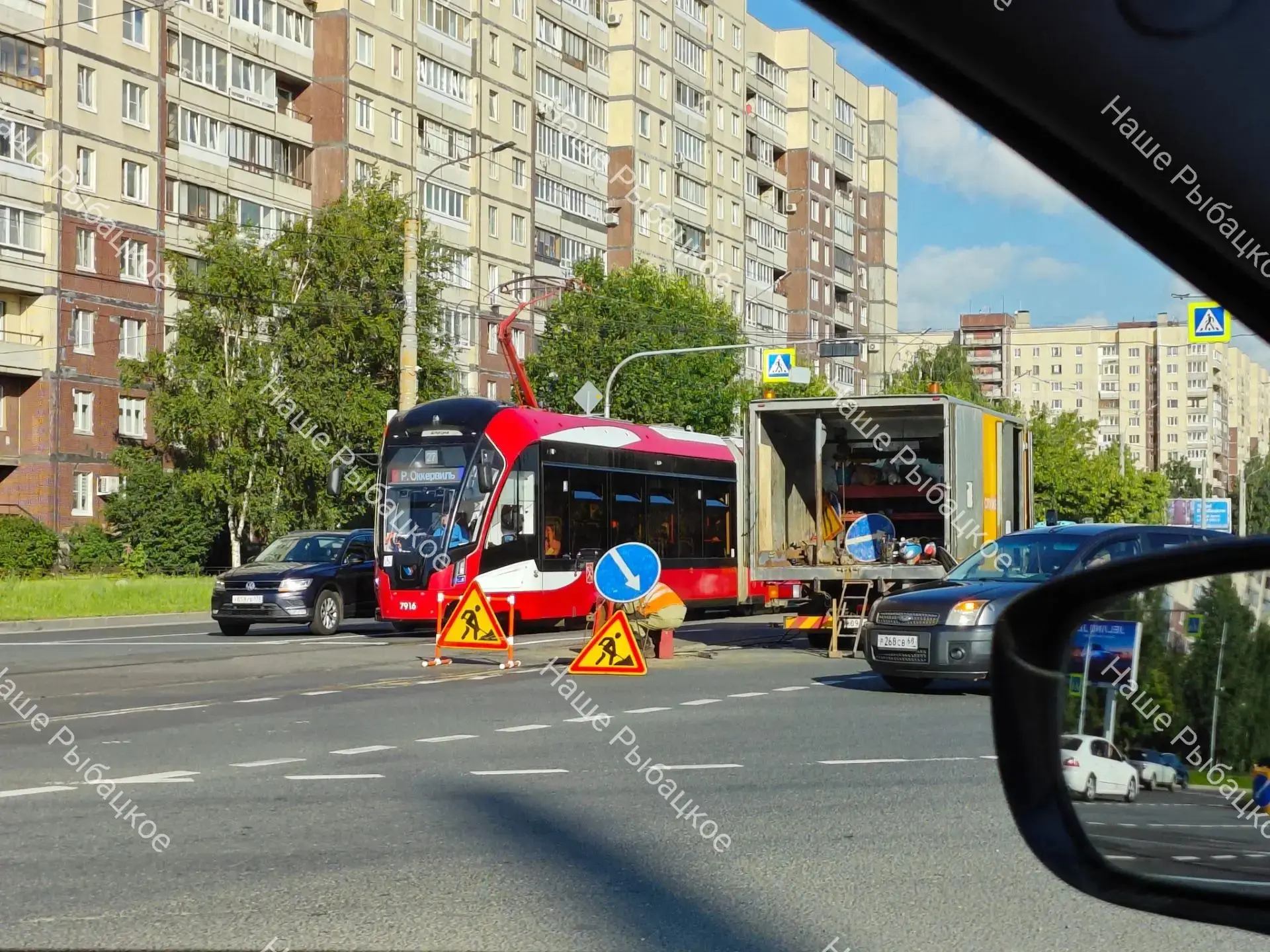 Ремонт дороги на Шлиссельбургском проспекте, 1.