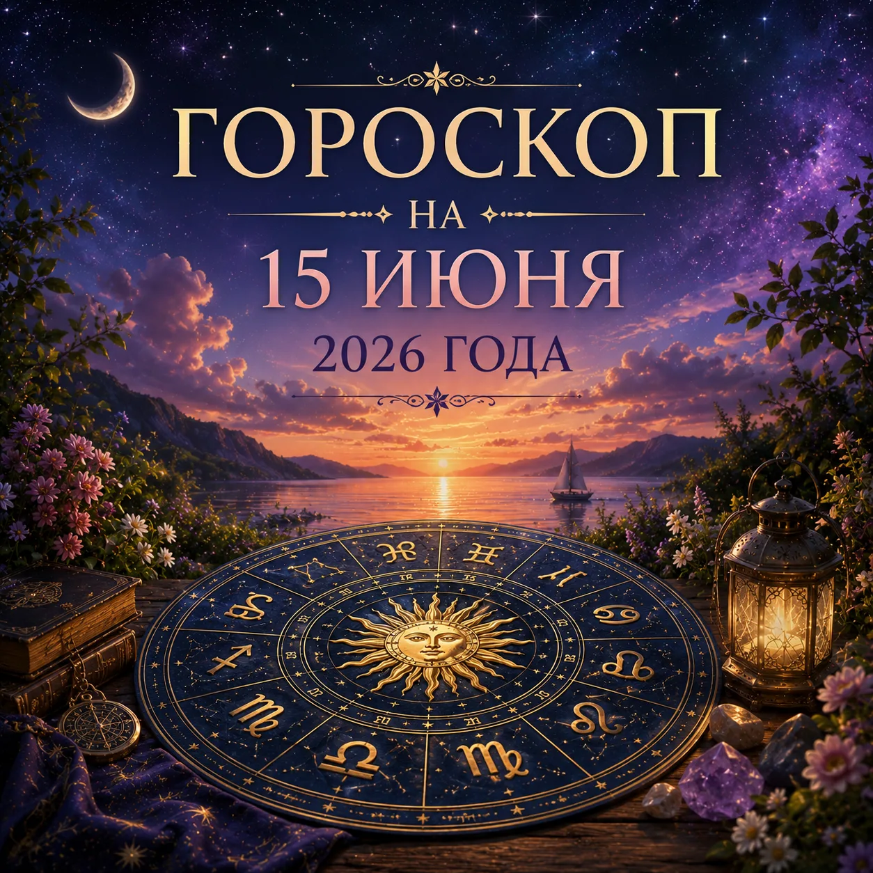 🌿✨ ГОРОСКОП НА 15 ИЮНЯ 2026 ГОДА ✨🌿

Этот день подарит возможность навести порядок в мыслях, делах