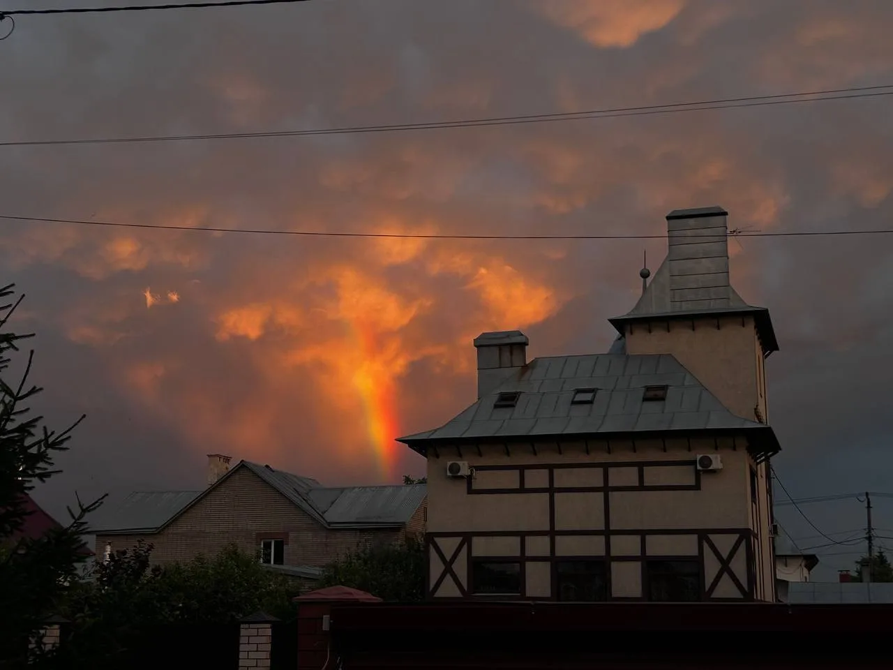 Радуга + закат = 😍