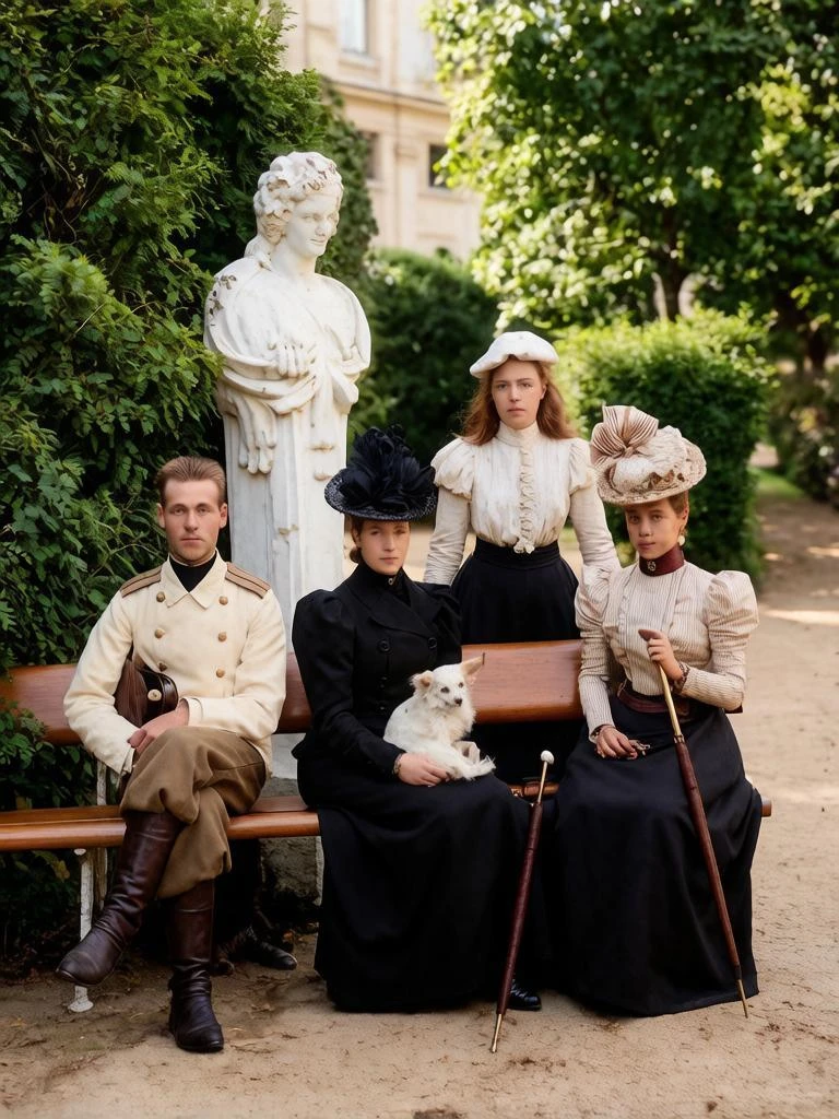 📸 Эта фотография 1900 года запечатлела редкий момент единения дома Романовых. Вдовству...