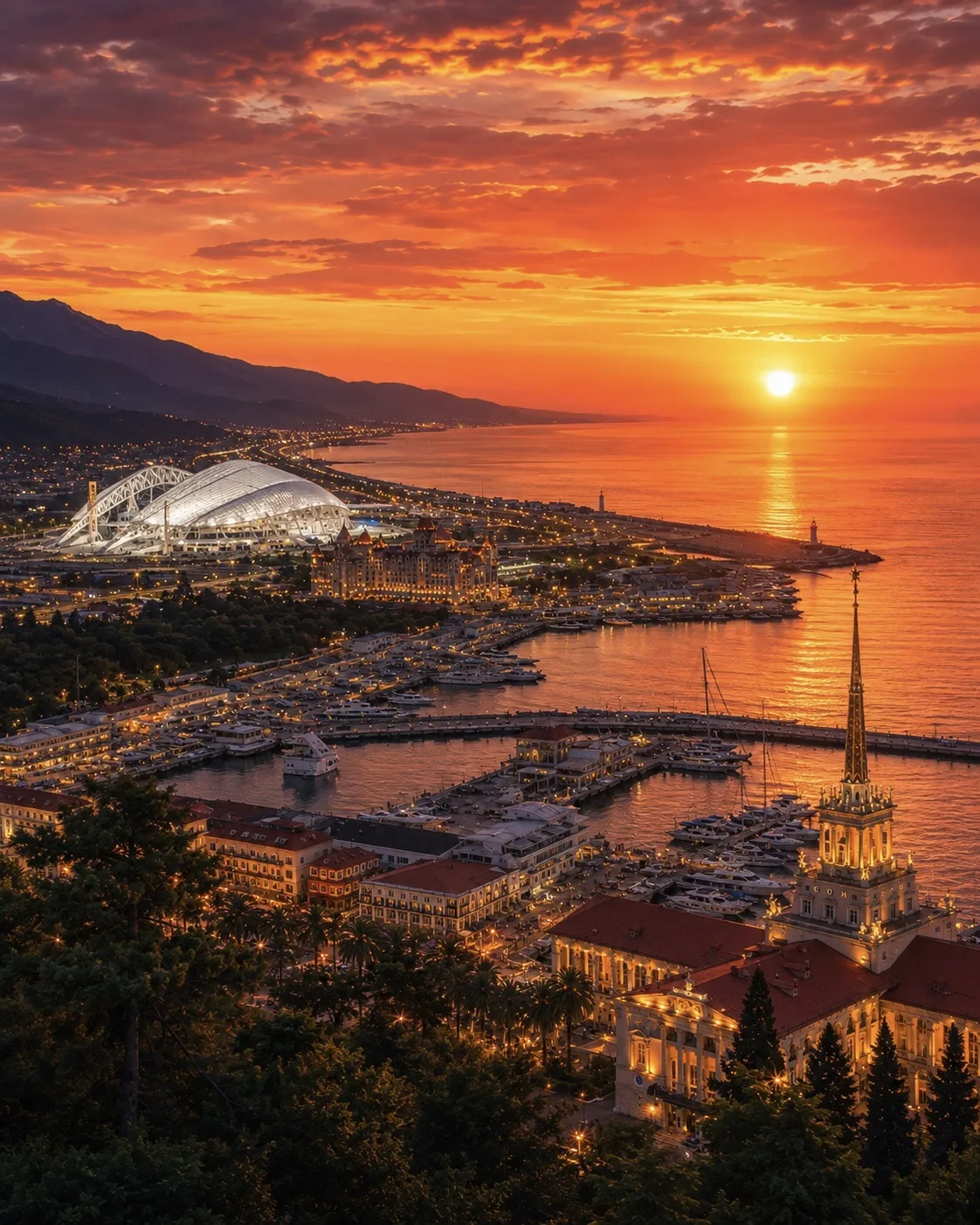 Доброй ночи, Сочи! 😴🌅