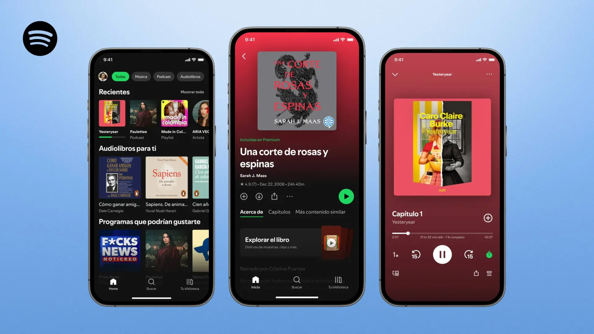 Spotify запускает раздел с аудиокнигами в более чем 180 странах мира