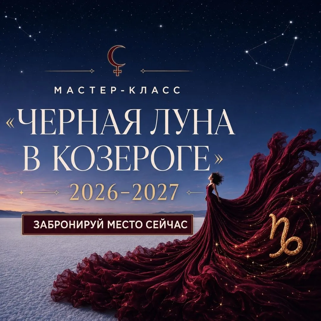 🌒Черная Луна в Козероге. Открыто бронирование мест.