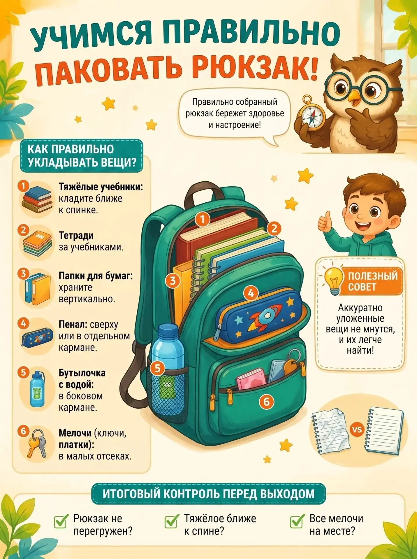 🎒СОБИРАЕМ РЮКЗАК ПРАВИЛЬНО