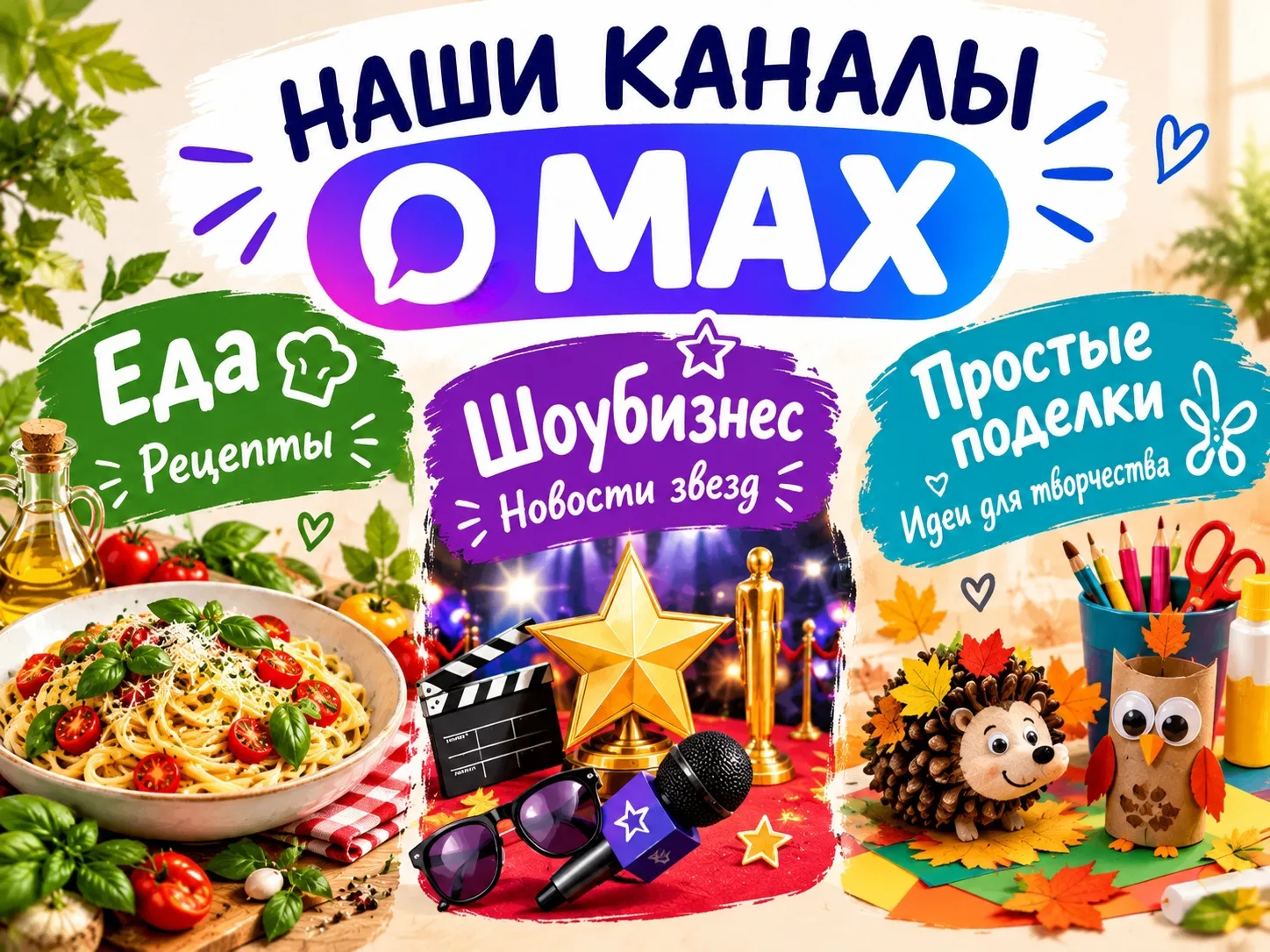 Наши каналы в МАХ