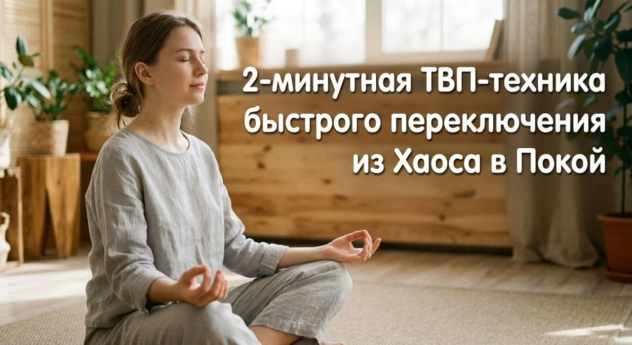 🌿 Как «протереть зеркало»: 2-минутная ТВП-техника быстрого переключения из Хаоса в Покой