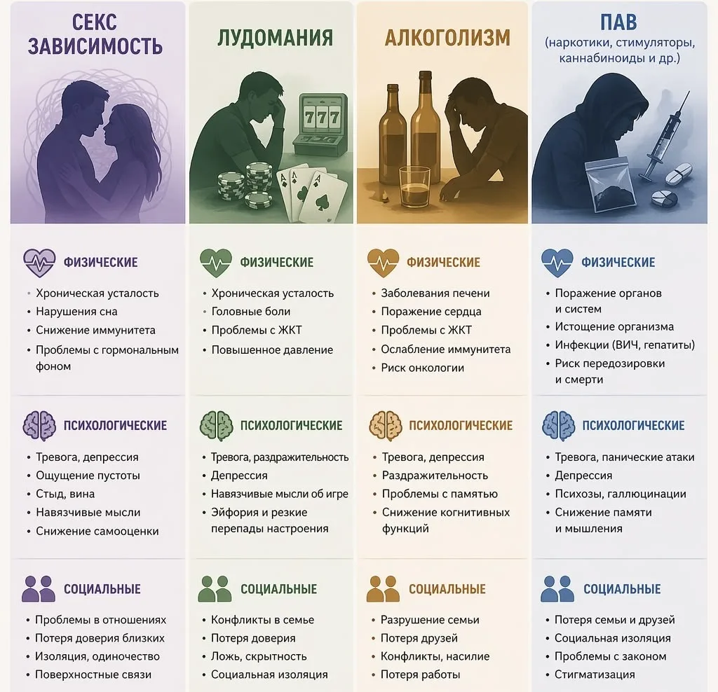 А вот и последствия зависимости 😔