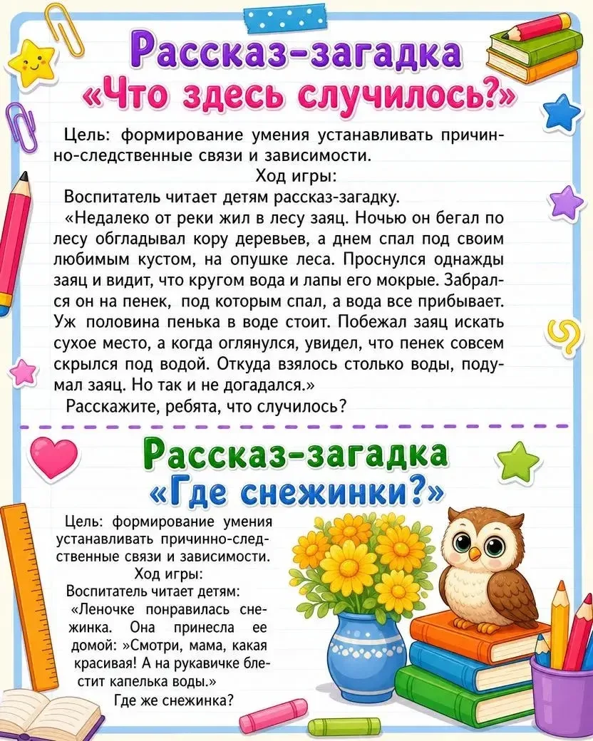 Яркие карточки с речевыми логическими задачами для дошкольников ✏️

Развиваем внимание, мышление, св