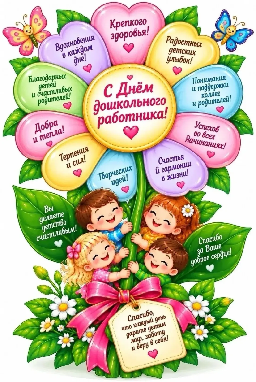 Поздравляем наших замечательных воспитателей и всех работников детского сада С Днём дош...