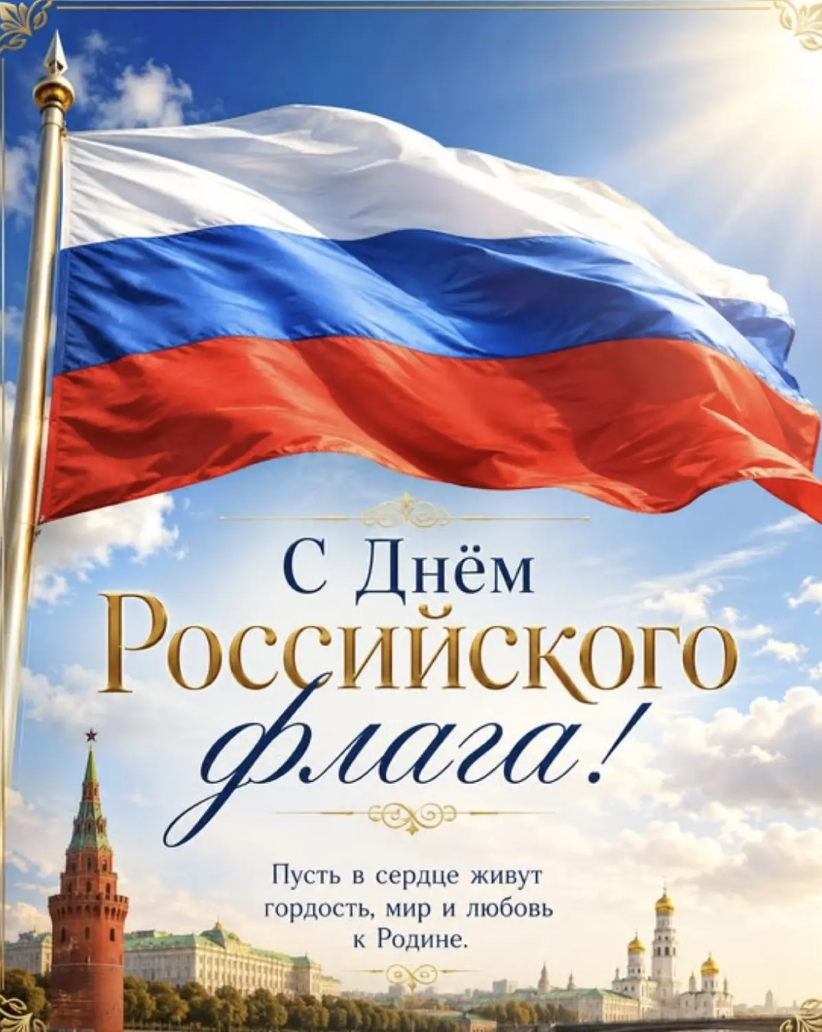 🇷🇺 22 августа — День Государственного флага Российской Федерации! 🇷🇺