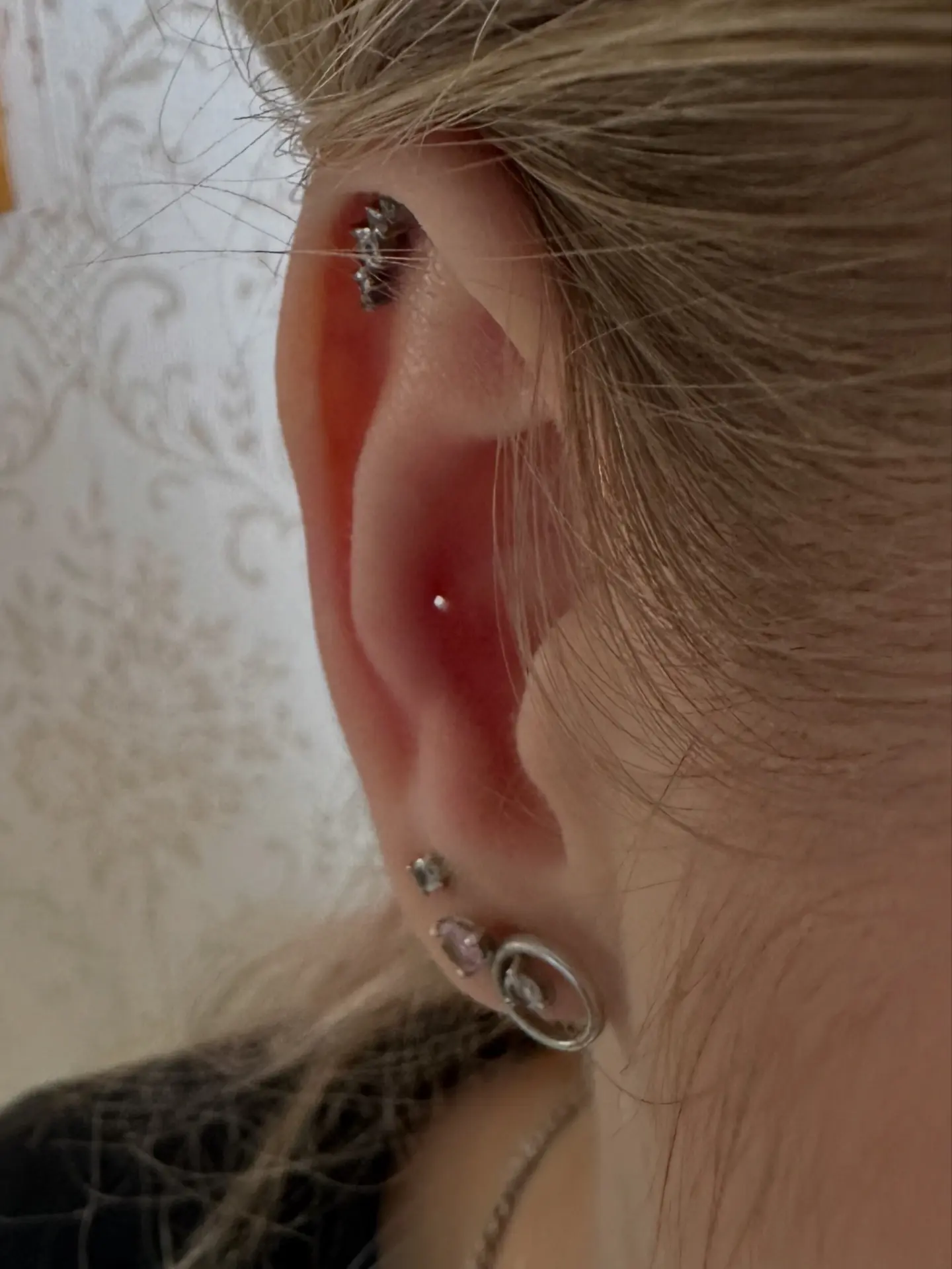 🌟Пирсинг и замена украшения на колечко 💍