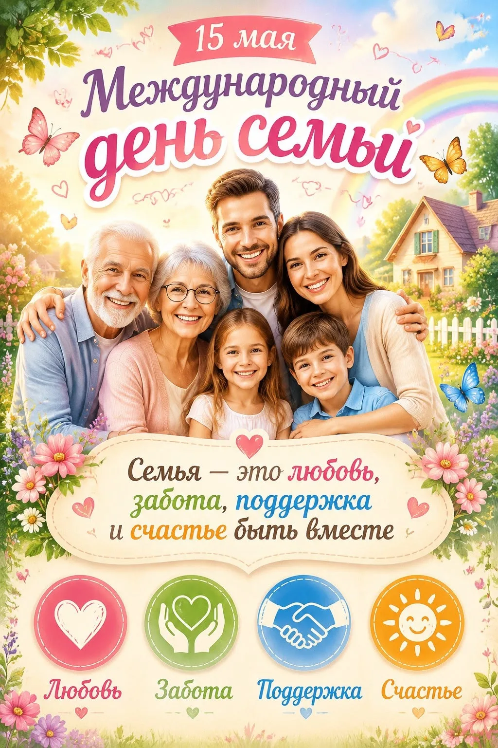 15 мая - Международный день семьи 👨‍👩‍👧
