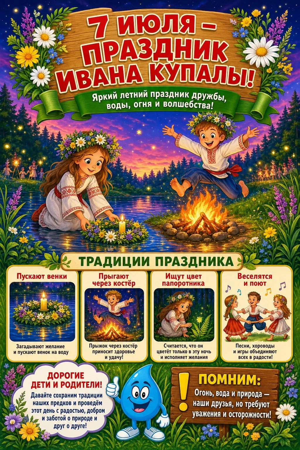 🔥 7 июля — праздник Ивана Купалы!