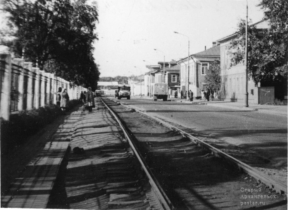 ул. Левачева в районе стадиона Волна. 1978 год