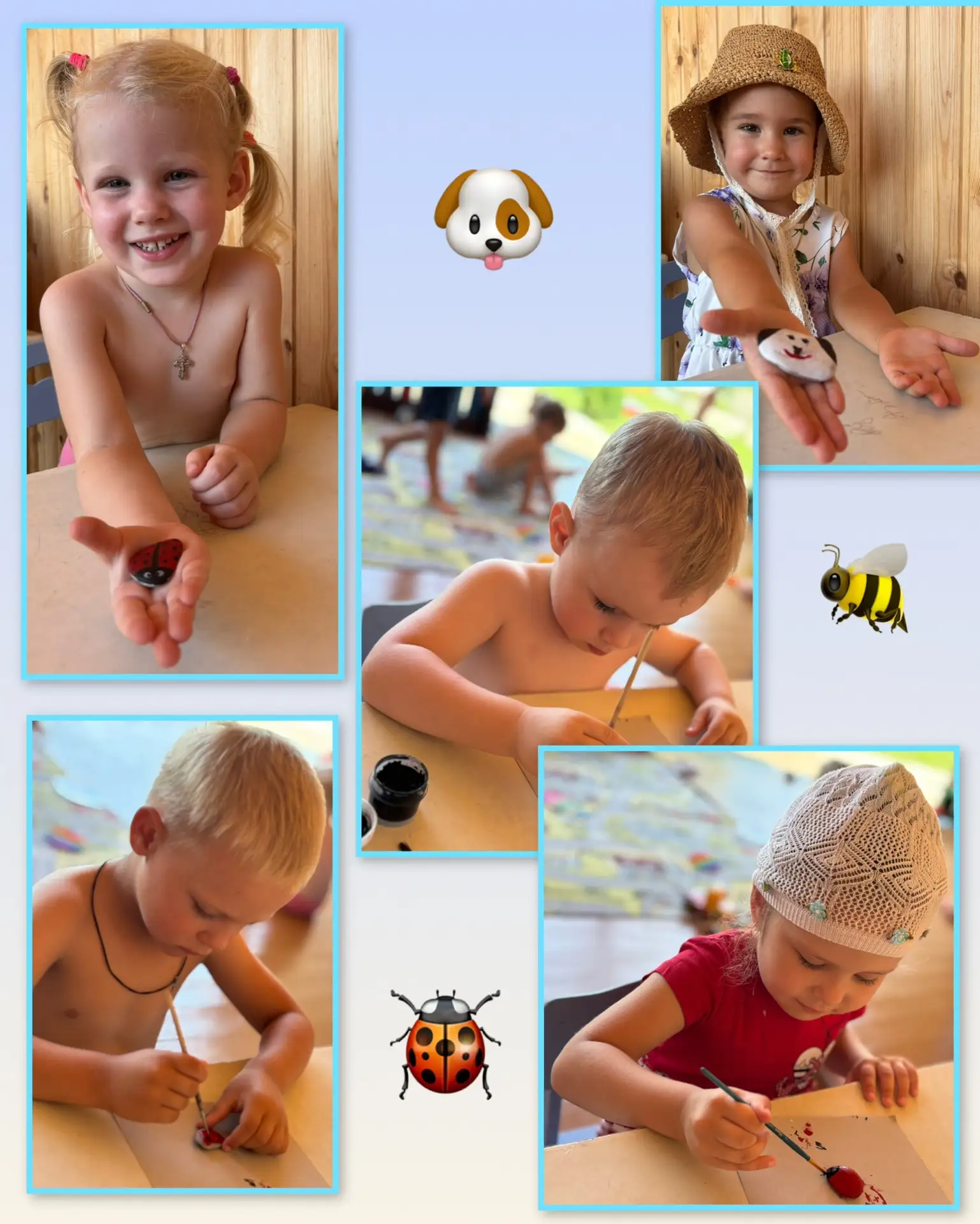 🎨 Волшебство на камнях: творчество наших ребят! ✨