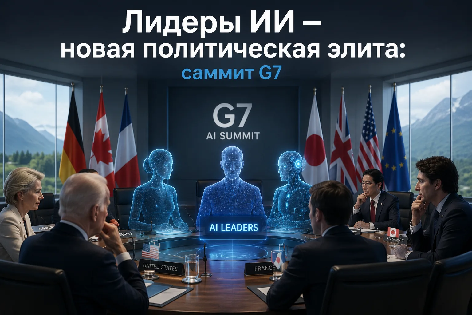 🌍 Лидеры ИИ стали новой политической элитой. Что произошло на G7