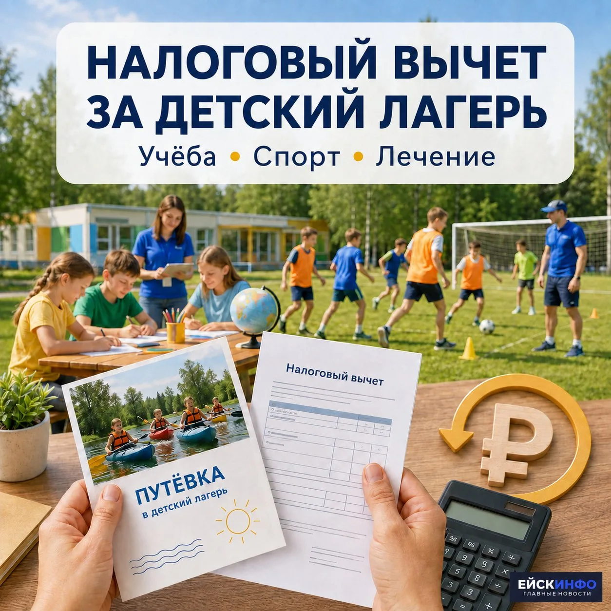 💰 Родители могут вернуть часть расходов на детский лагерь

Получить налоговый вычет могут родители,