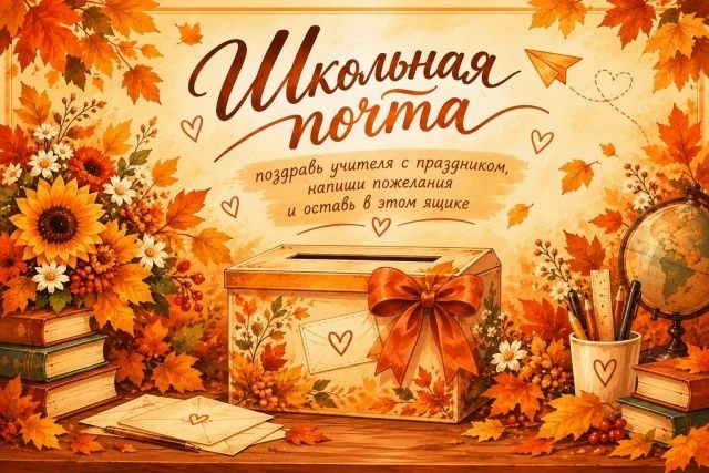 🍁Дорогие ребята! В преддверии Дня учителя мы запускаем в школе акцию «Школьная почта»💌
