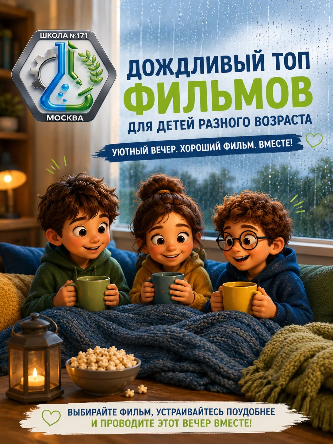 🎬 Дождливый ТОП от Управляющего совета: фильмы для детей разного возраста