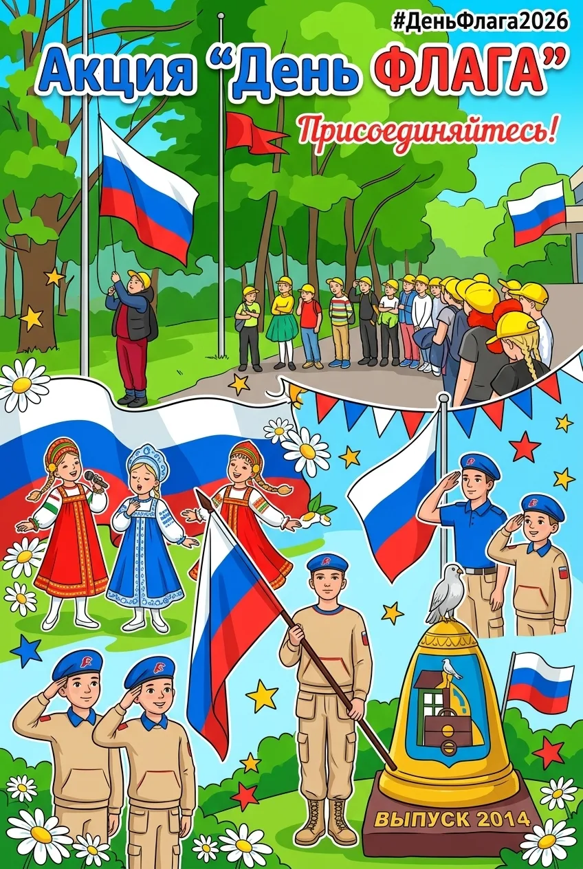 Приглашаем всех присоединиться к акции ко Дню флага Российской Федерации!