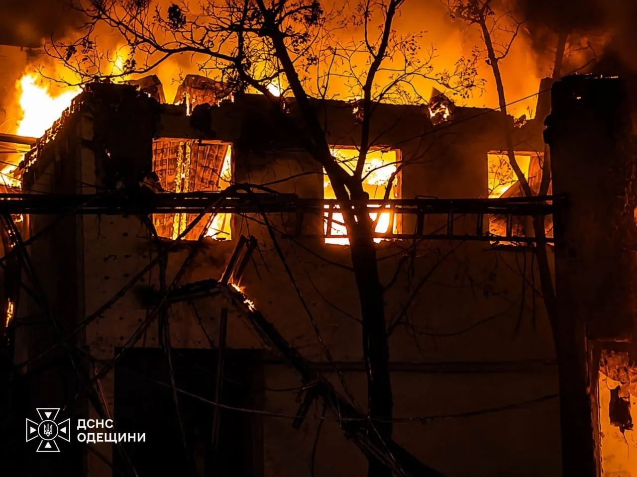 В Белгород-Днестровском районе Одесской области в результате ночной атаки повреждено зд...