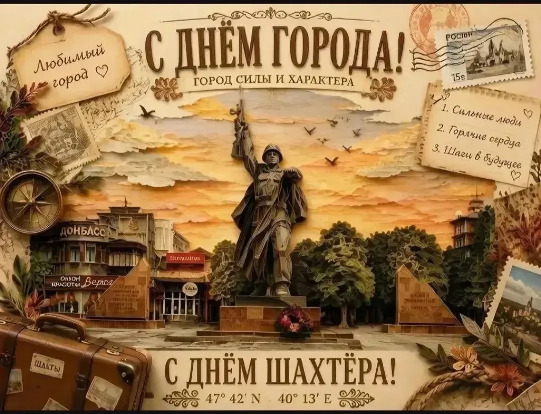 Сегодня, 30 августа, наш любимый город Шахты отмечает двойной праздник — День города и ...
