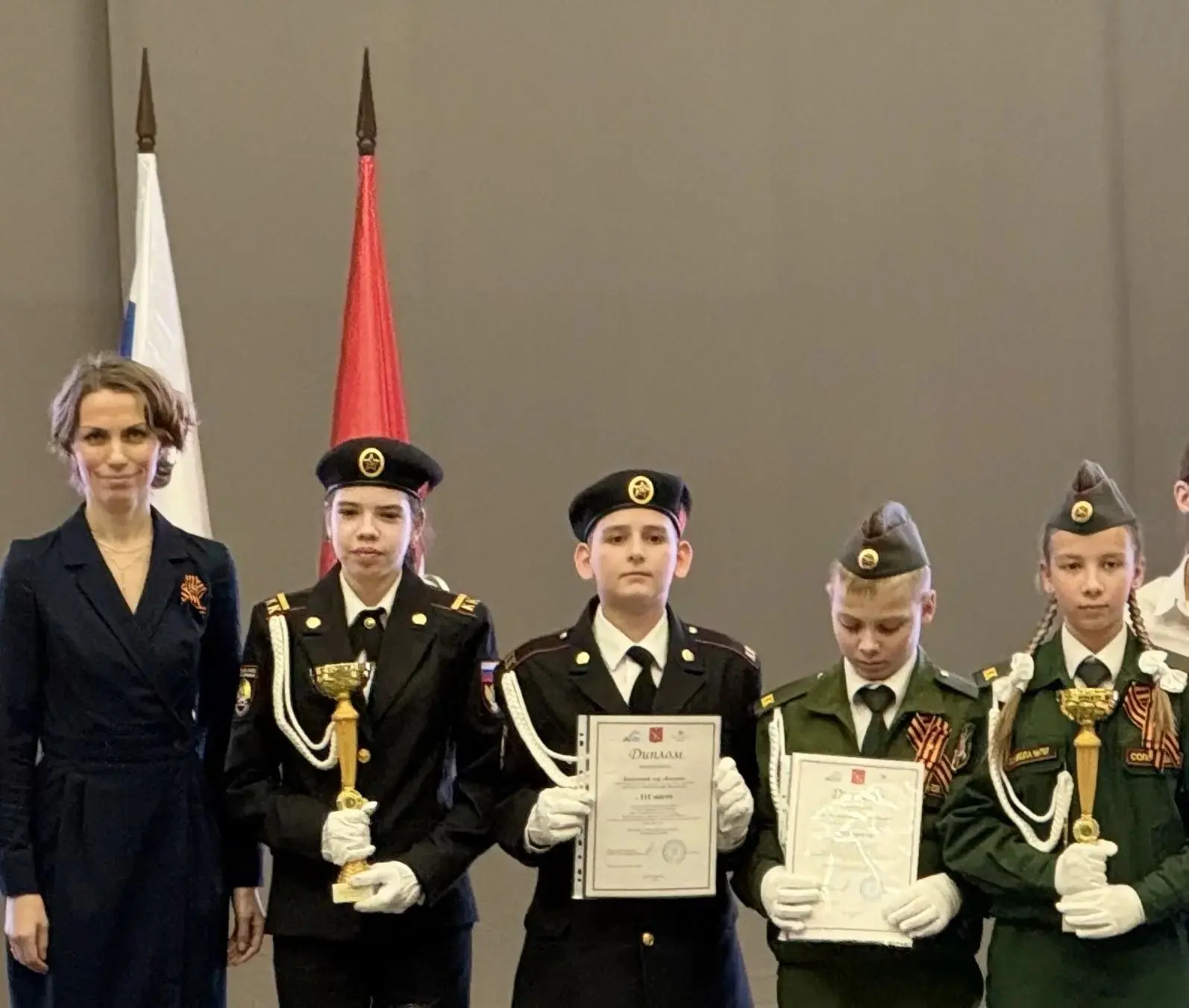 🎉Награждение кадет за победу в региональном конкурсе «У нас в сердцах салют Победы»!  💫Наши кадеты д