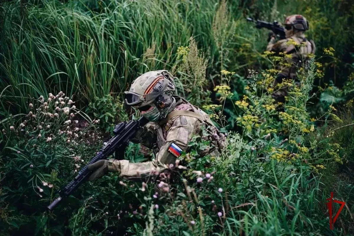 В Запорожской области военнослужащие одной из застав Росгвардии, выполняющие служебно-боевые задачи 