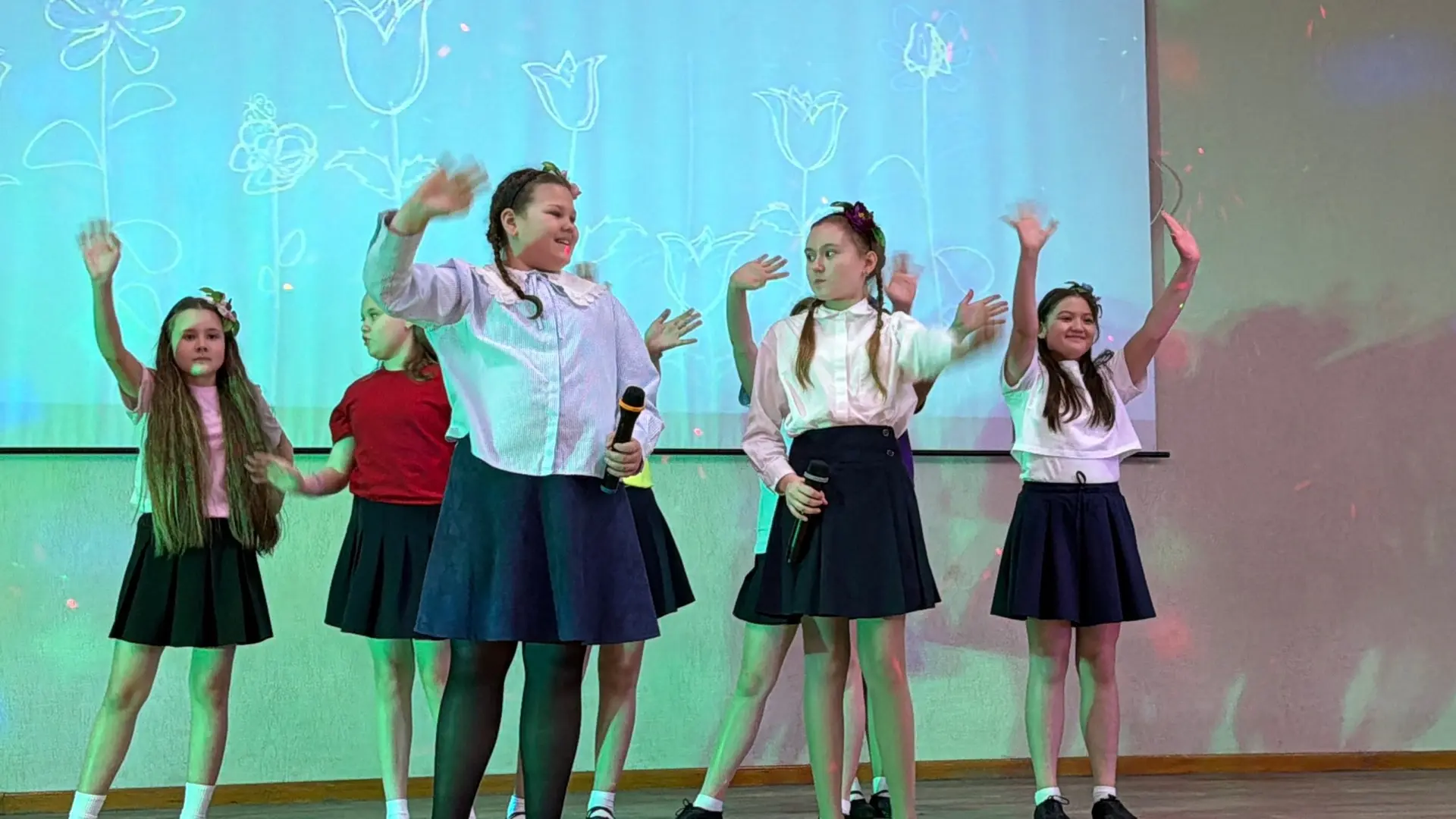 🎶Праздничный концерт в школе имени М.Ю. Лермонтова  🌸В преддверии Международного женского дня в наше