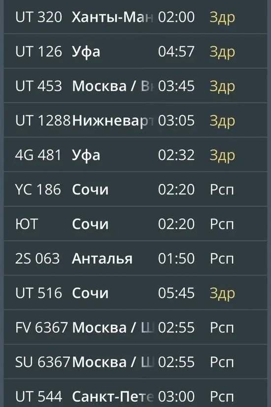 В аэропорту Рощино продолжаются сбои в расписании
