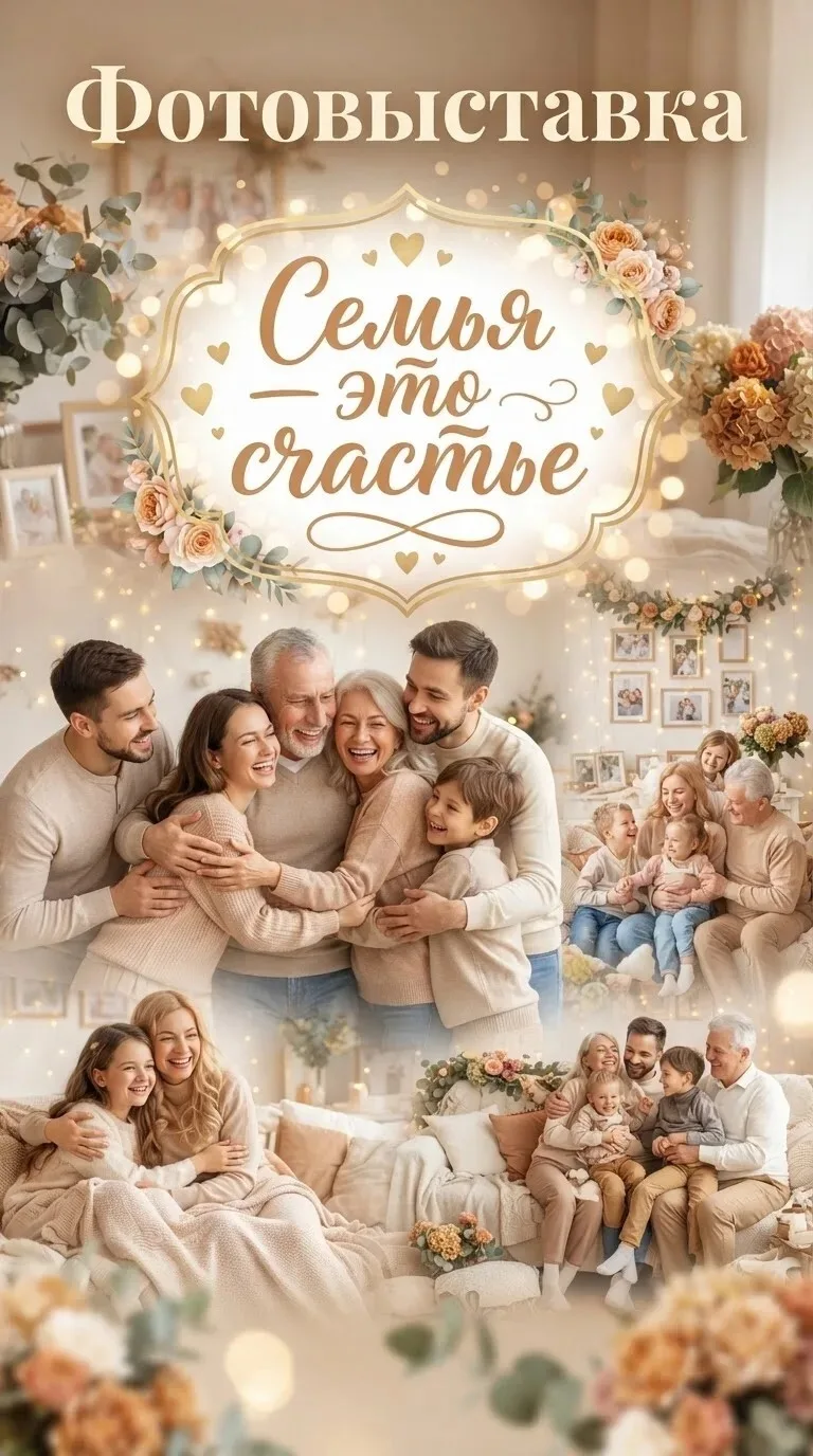 📸 Онлайн-фотовыставка «Семья — это счастье»