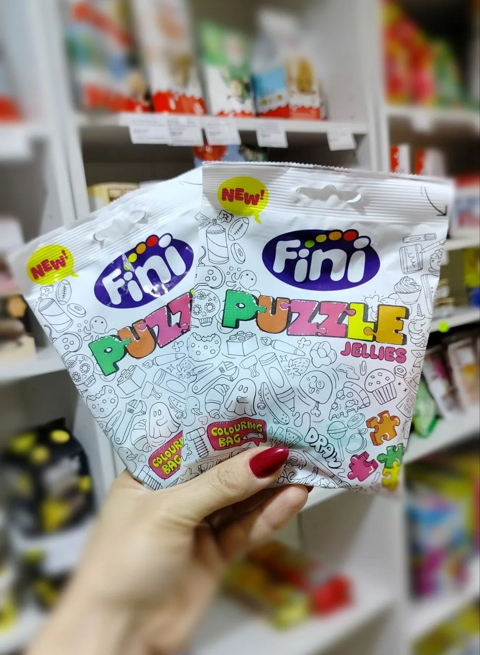 Fini Puzzle -популярный мармелад от испанского производителя в виде разноцветных элементов головолом