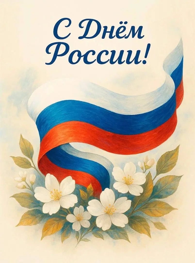 Поздравляем вас с наступающим праздником -  Днем России! Величие и мощь нашей страны вызывает трепет