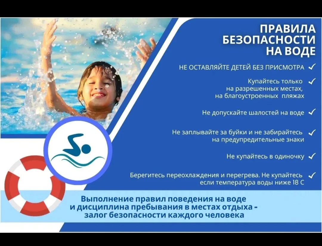 #Безопасность
Безопасное лето: вспоминаем правила поведения на воде и дорогах 

🔆С наступлением лет