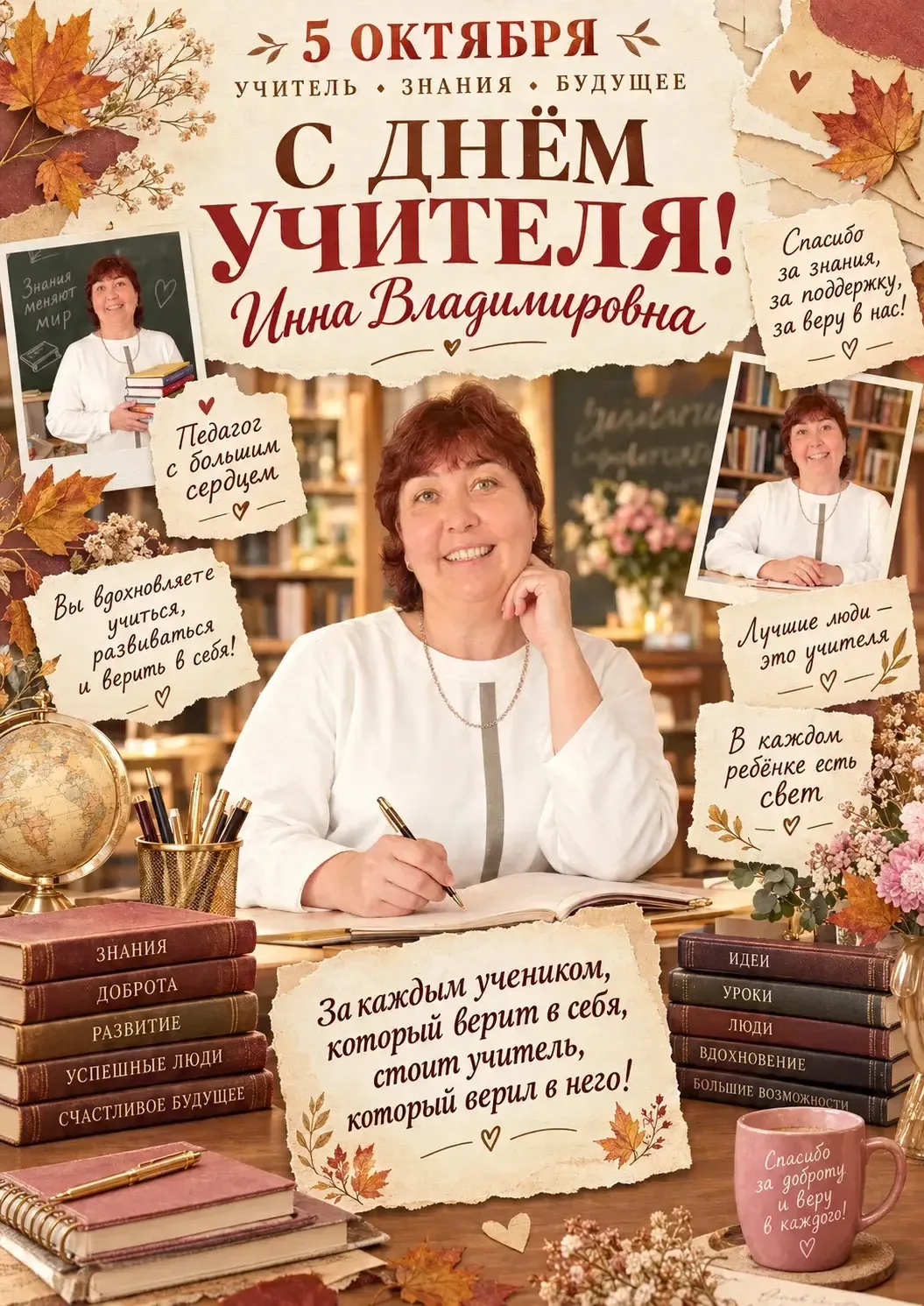 Поздравляем с Днем учителя! Желаем, чтобы рядом всегда были любознательные ученики, пон...