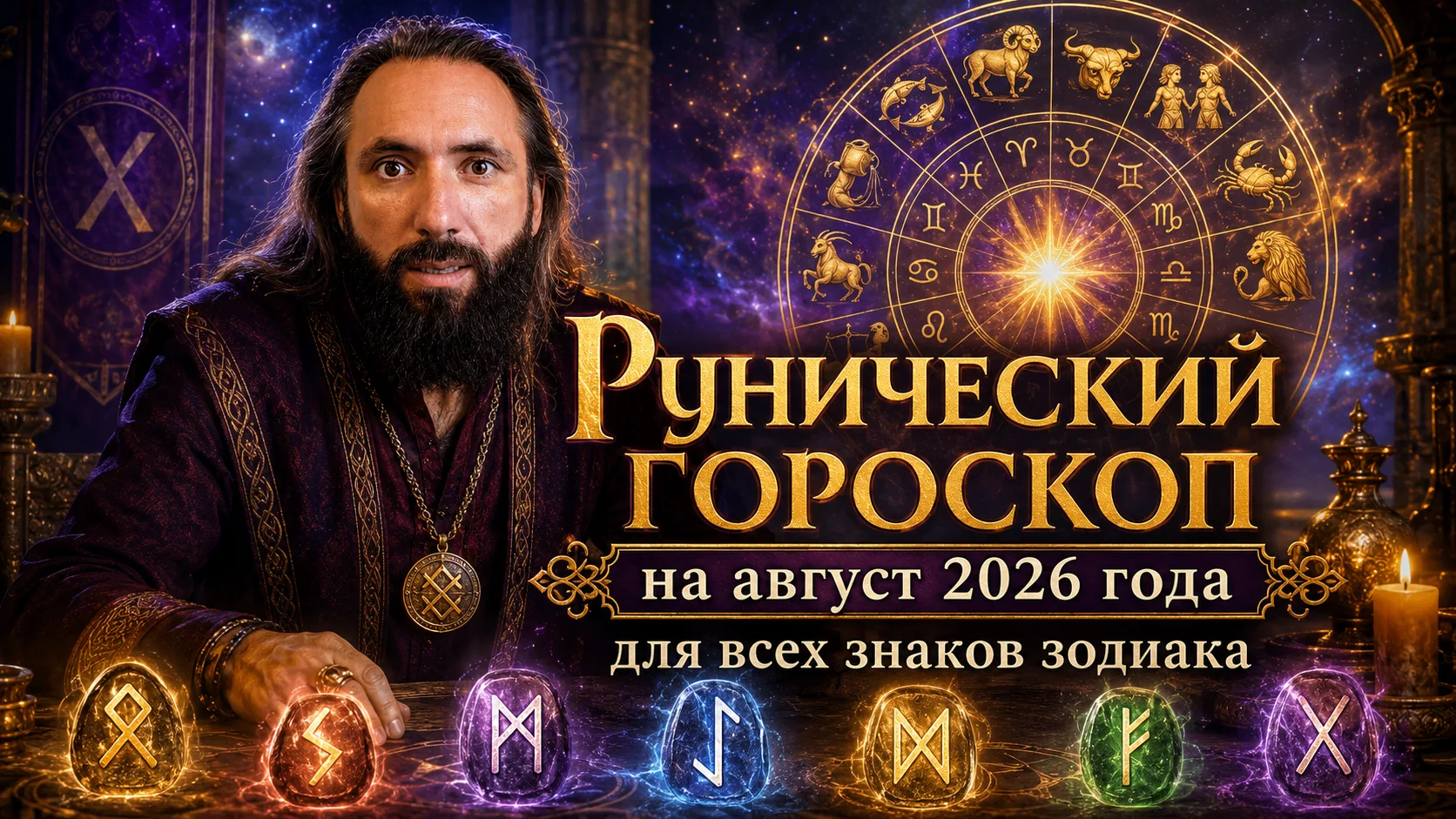 Рунический гороскоп на август 2026 года для всех знаков зодиака. Нажмите для просмотра видео.

Смотр