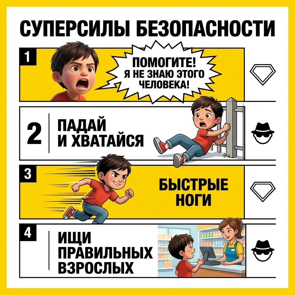 ⚡ Как бдительность взрослых и детские навыки спасли жизнь