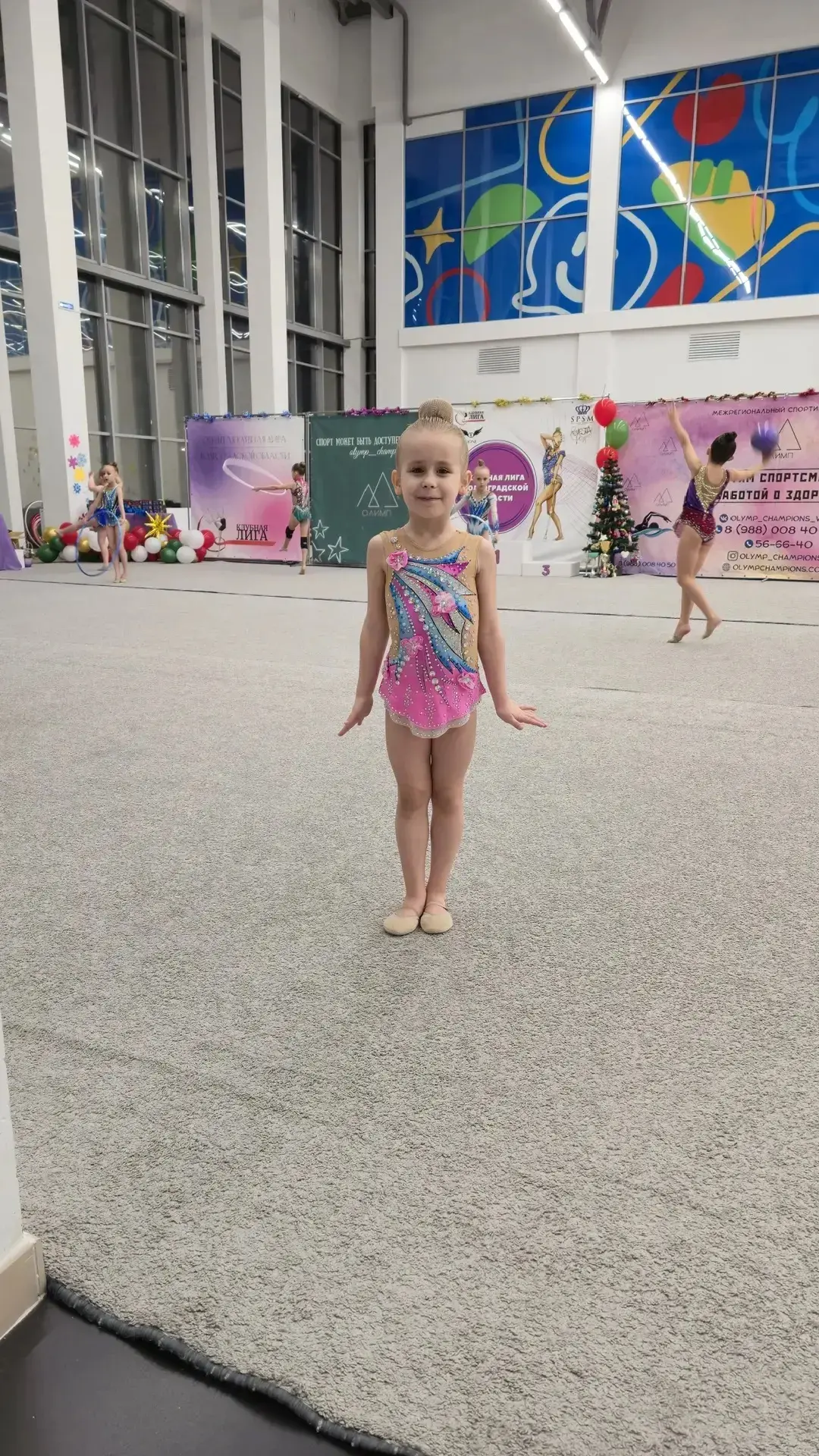 Ученица 1 "Б" класса заняла 1 место на контрольной тренировке СК Олимп "Зимние узоры"