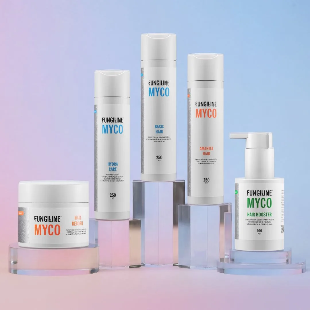 MYCO от FUNGILINE: 5 продуктов для волос и кожи головы