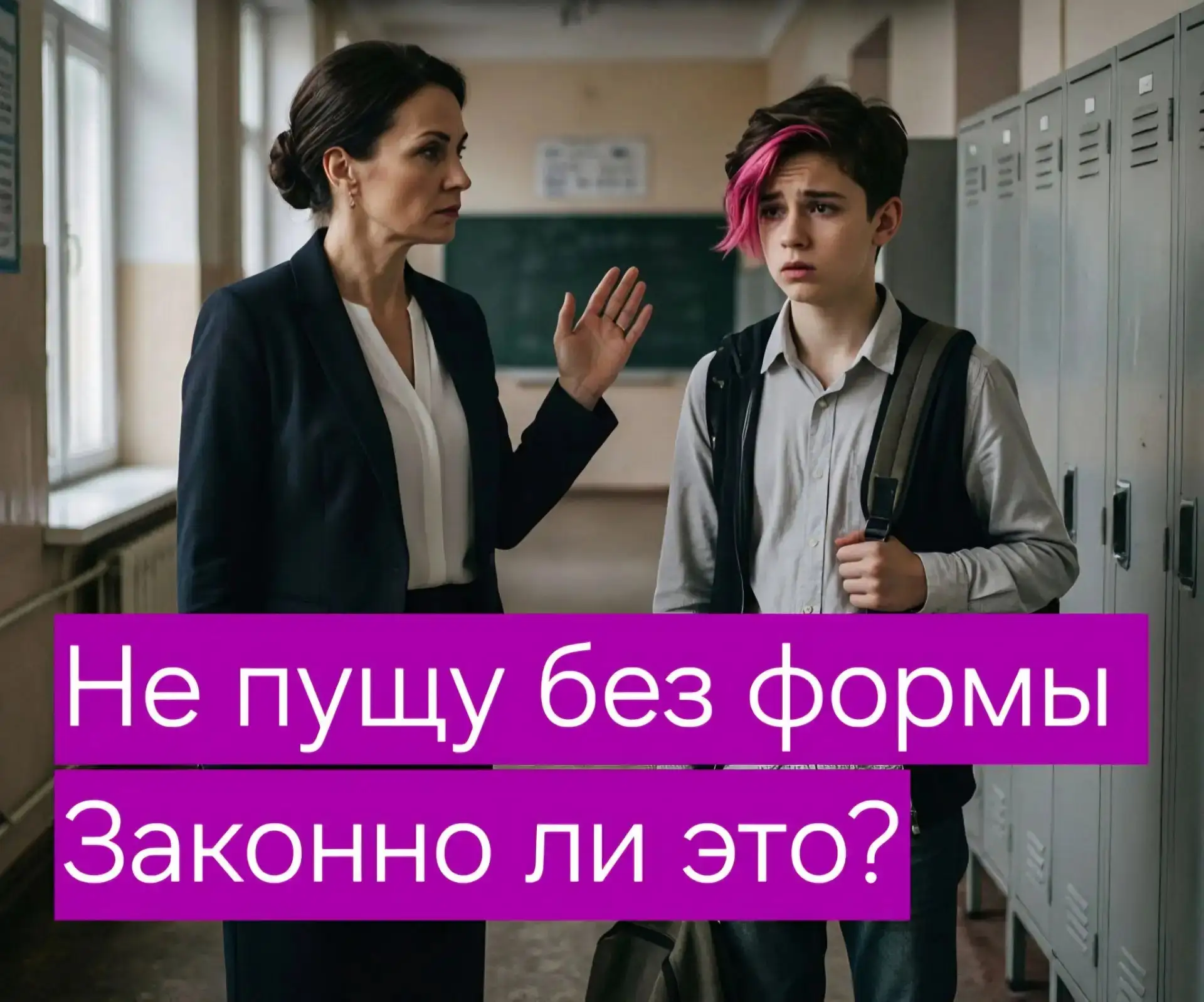 Не пустили в класс из-за формы или ярких волос: законно ли это?