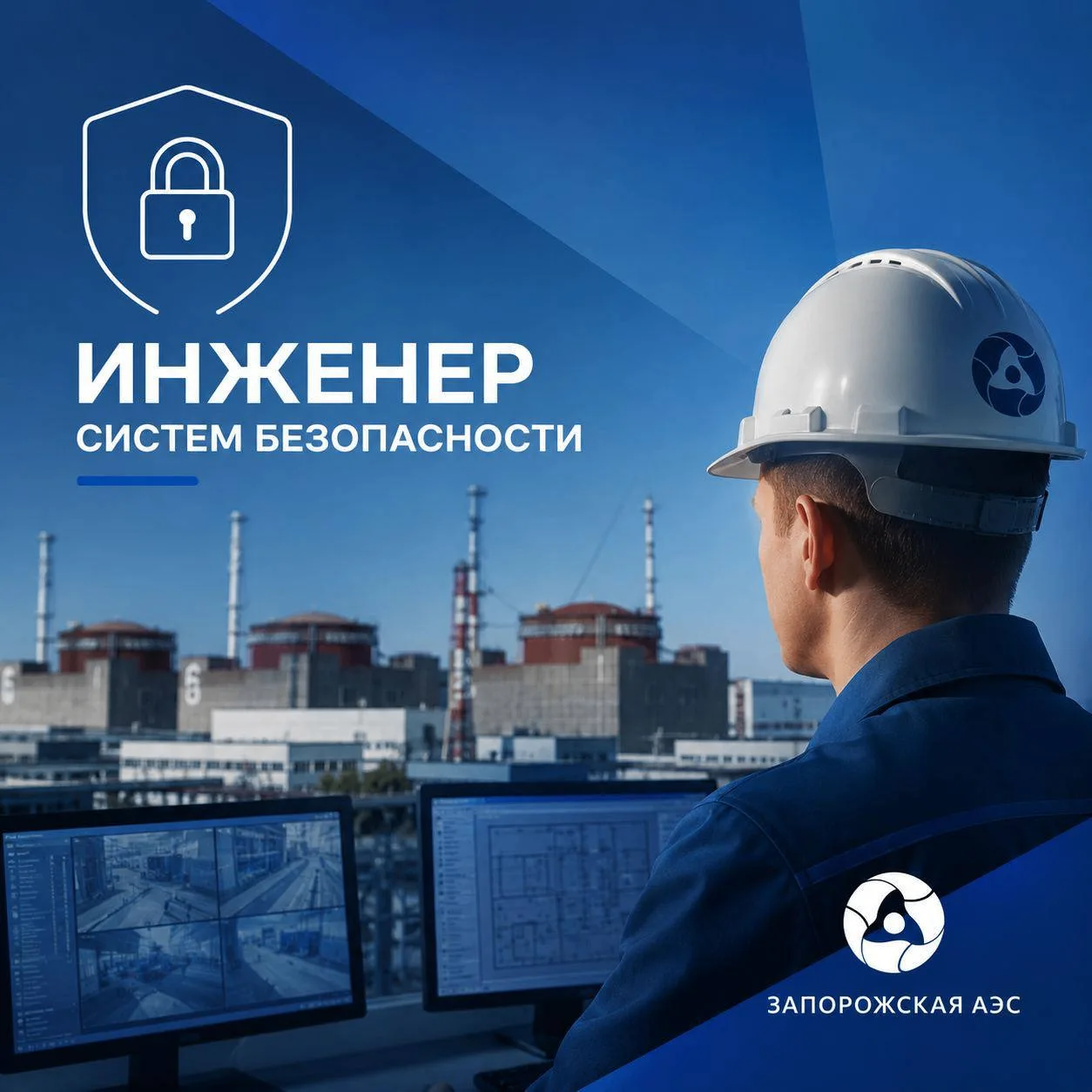 Запорожская АЭС приглашает начинающего инженера по инженерно-техническим средствам физической защиты