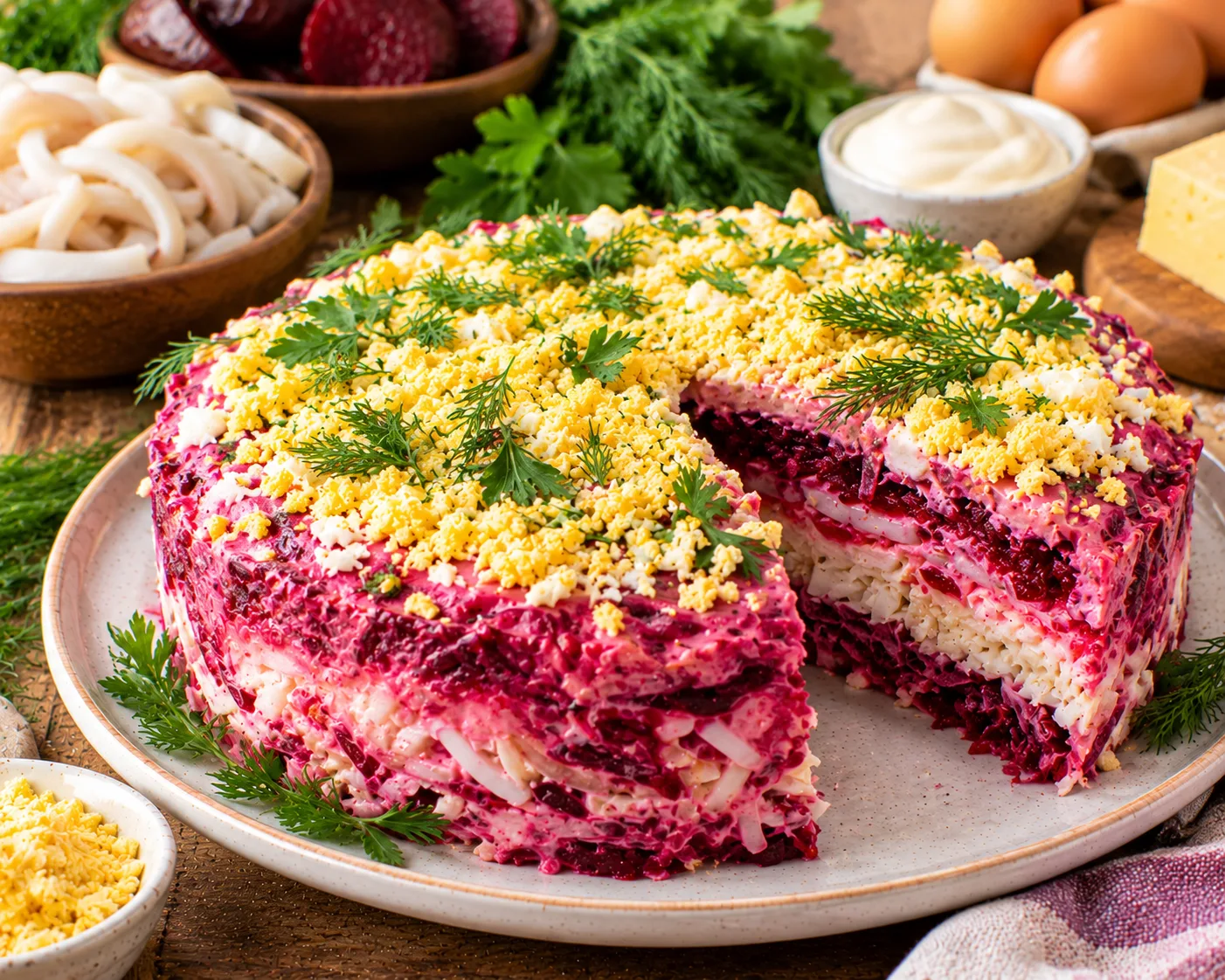 🦩 Салат «Розовый фламинго» — яркий, нежный и очень необычный! 🥗💗
