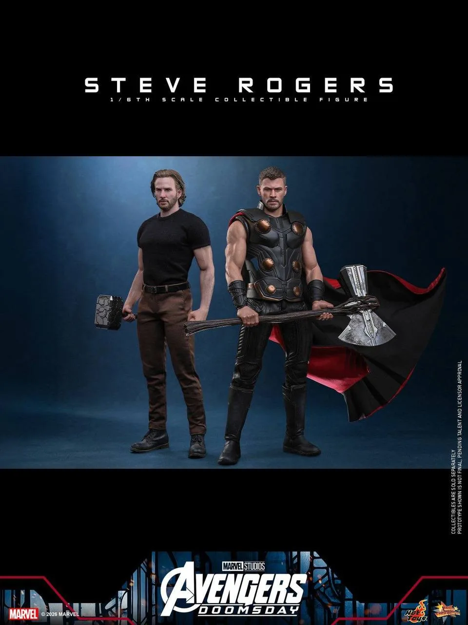 Hot Toys представили фигурку Стива Роджерса по фильму «Мстители: Доктор Дум».