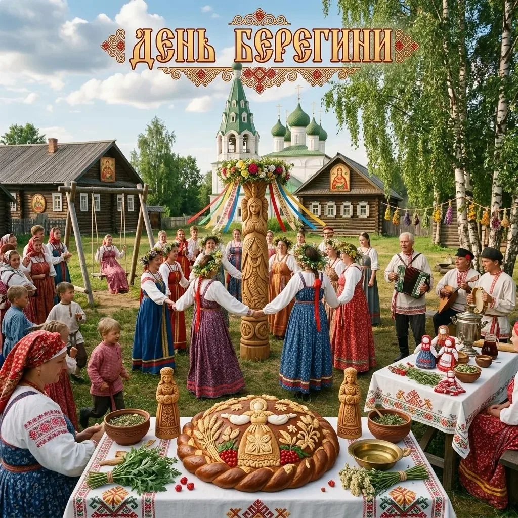 ✨Народные праздники
🌳С Днём Берегини!
Сегодня 15 июля – Праздник  славянской богини Берегини, матер