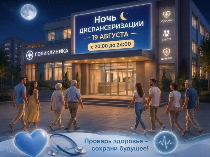📢 Уважаемые белоречане! Белорецкая ЦРКБ приглашает вас на «Ночную диспансеризацию»!
