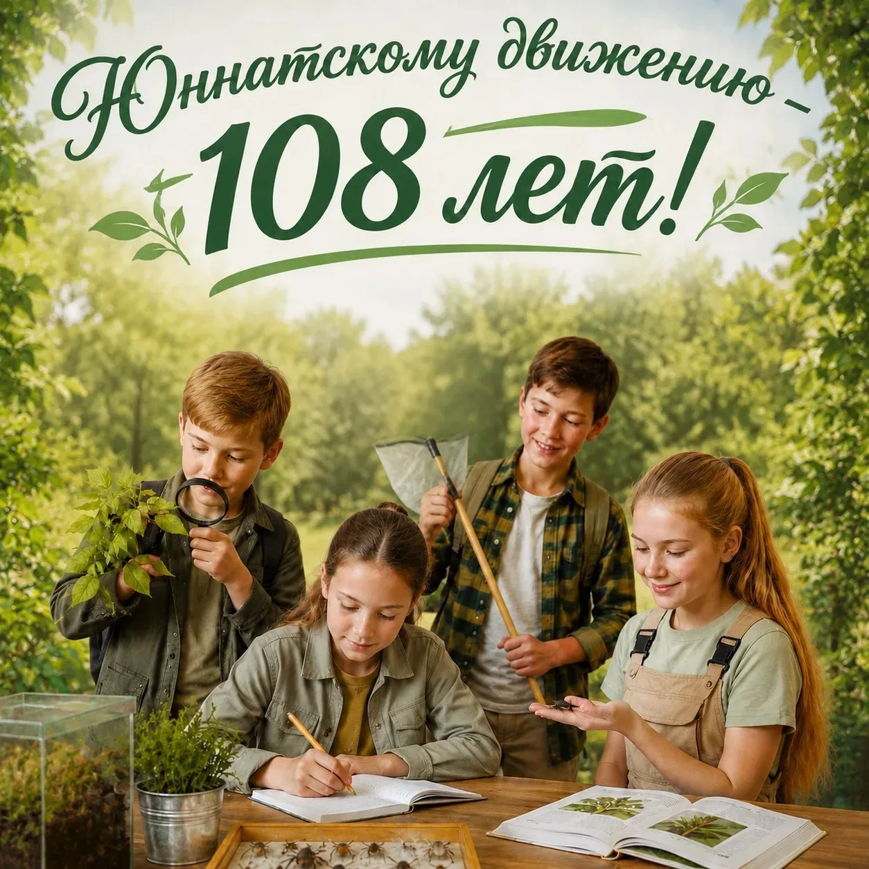 🏕️ Движение, которое объединяет поколения

Сегодня мы отмечаем День создания юннатского движения. 
