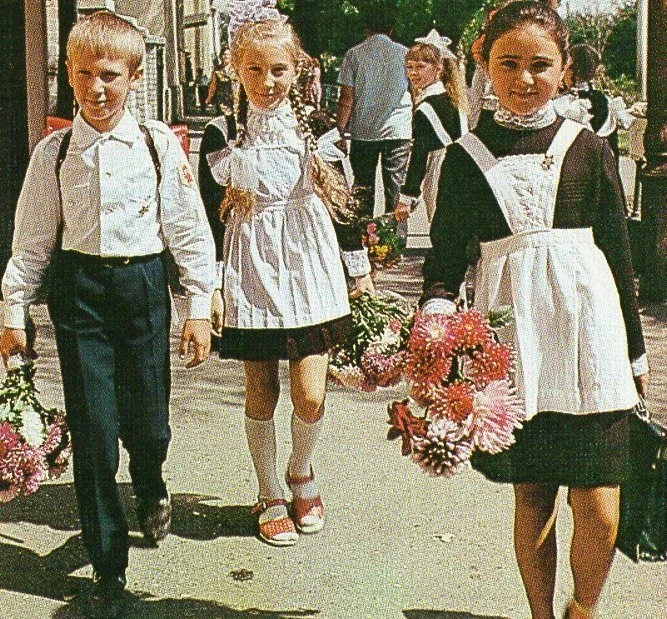 Школьники советского Ставрополя