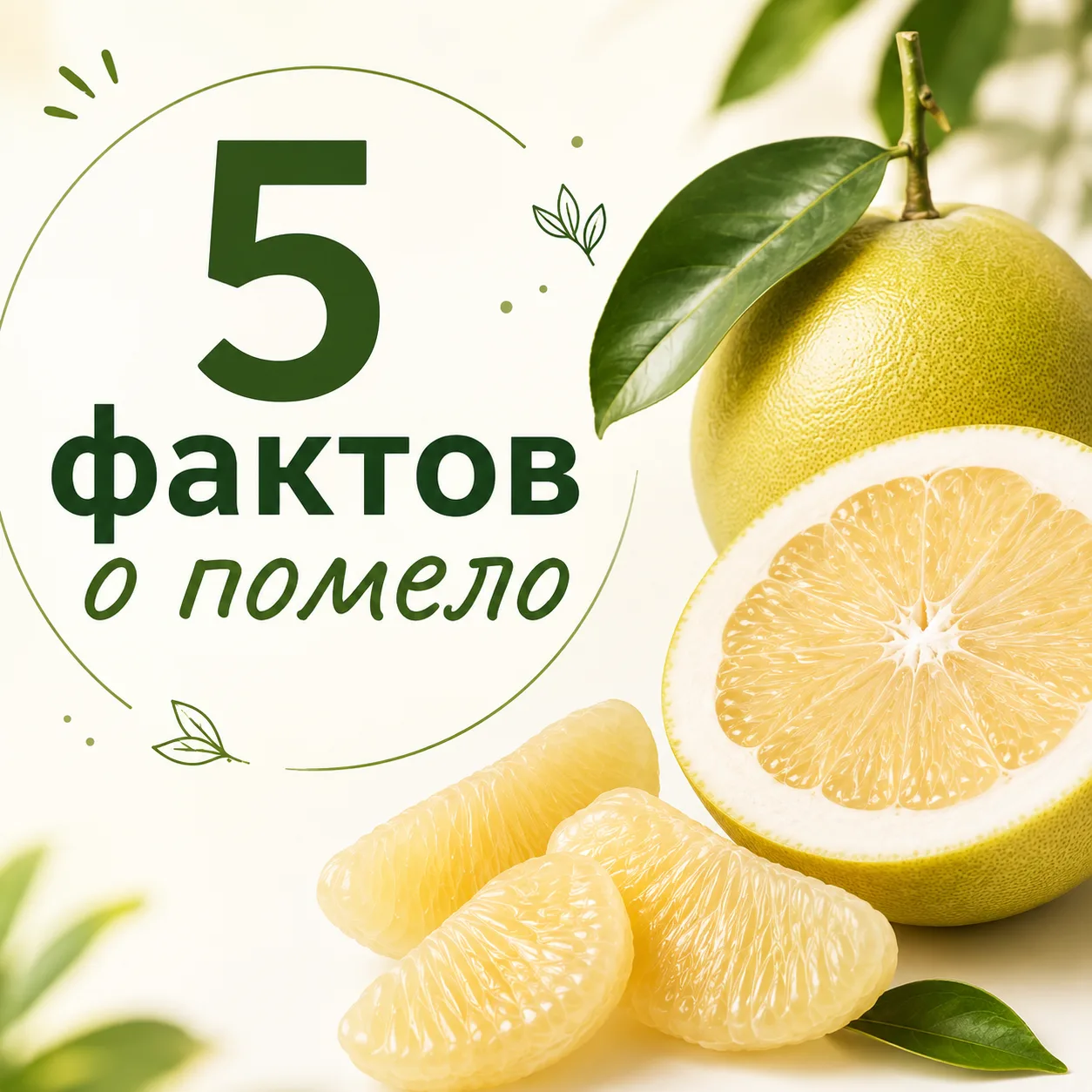 5 фактов о помело 🍈

🍀 Помело (Citrus maxima) культивируют в Юго-Восточной Азии не меньше трёх тыс